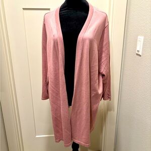 LETY & ME pink cardigan size 3X